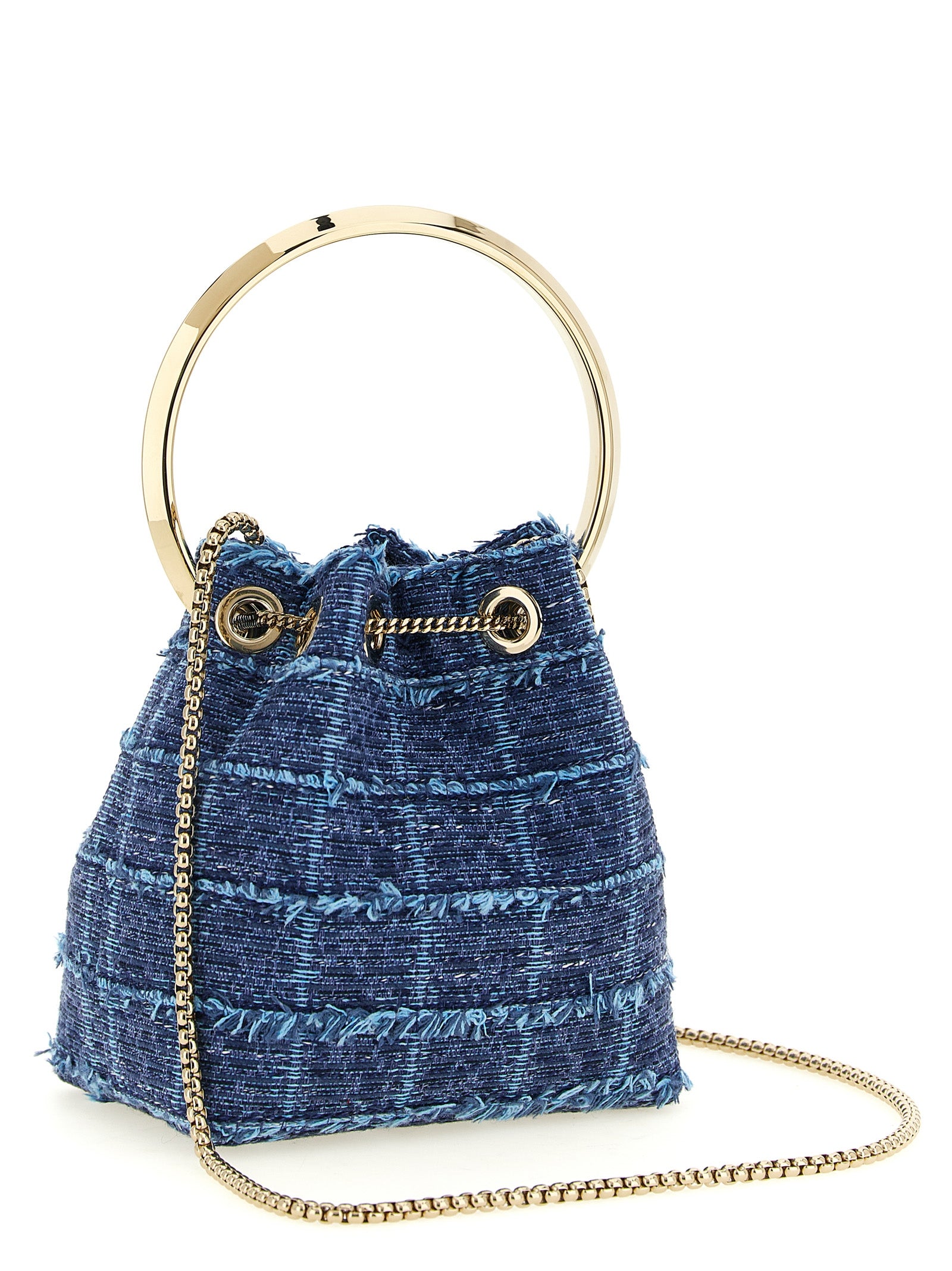 Jimmy Choo Blue Bucket Bag