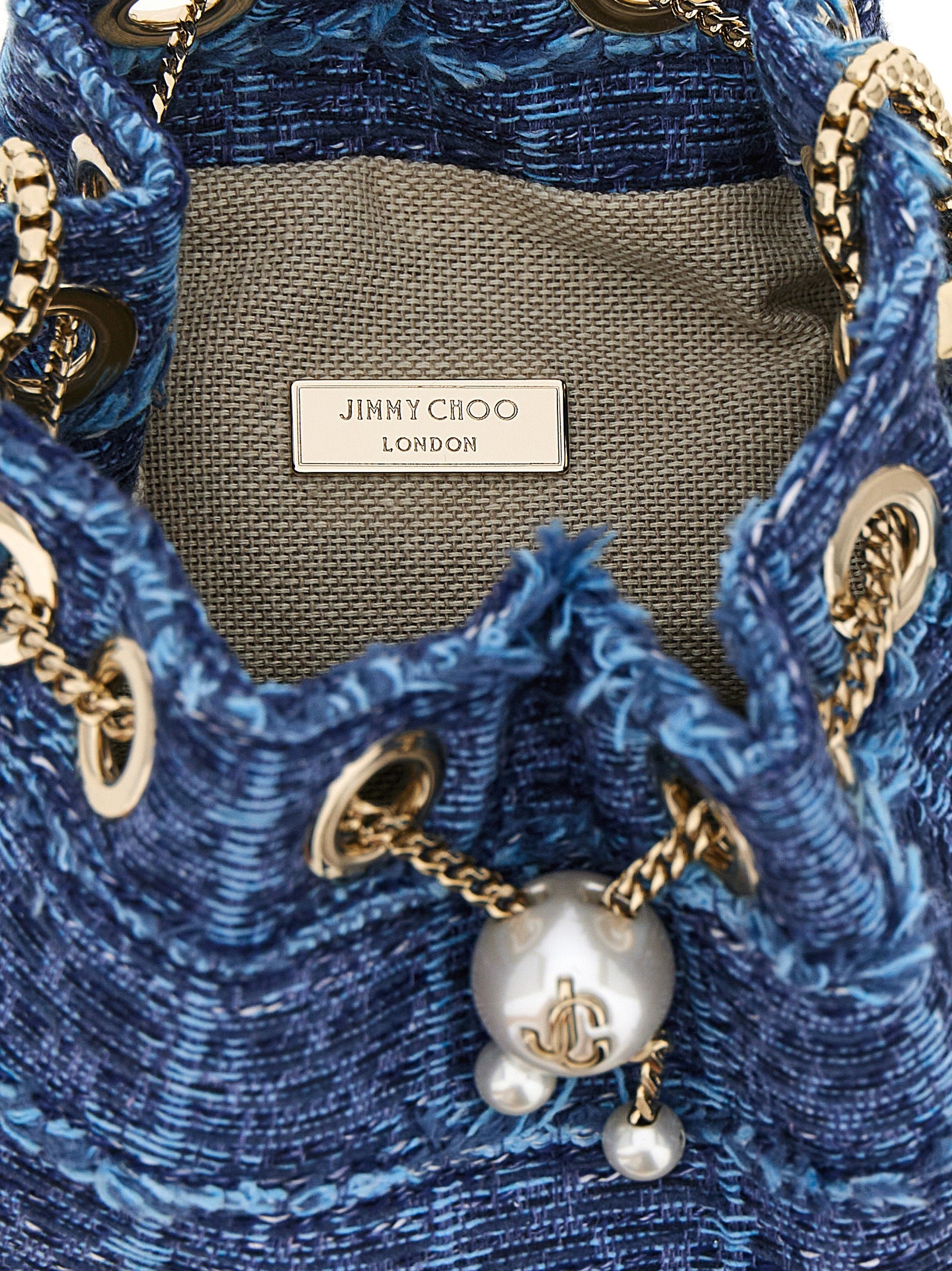 Jimmy Choo Blue Bucket Bag