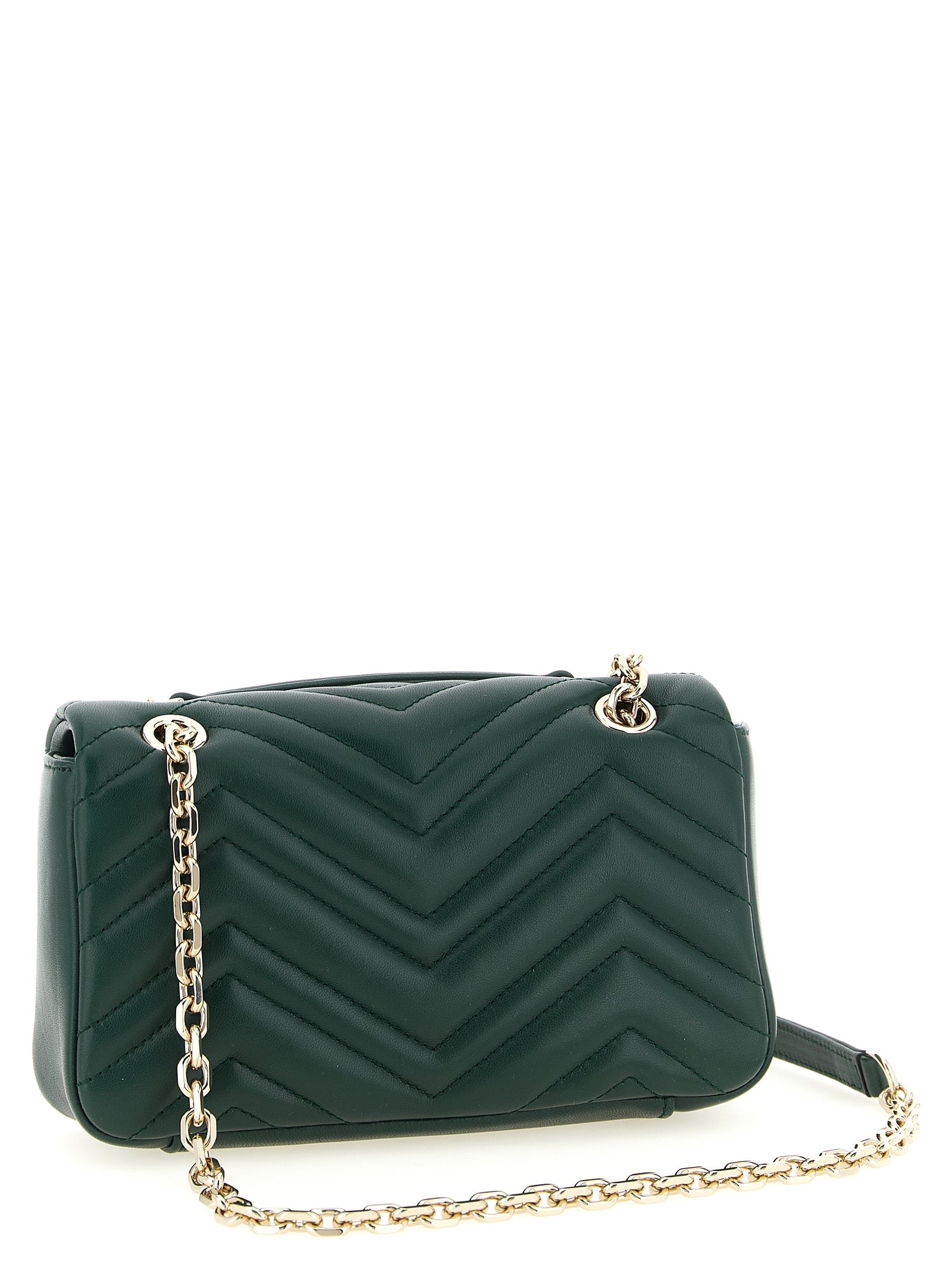 Gucci  Green  GG Marmont Small Shoulder Bag