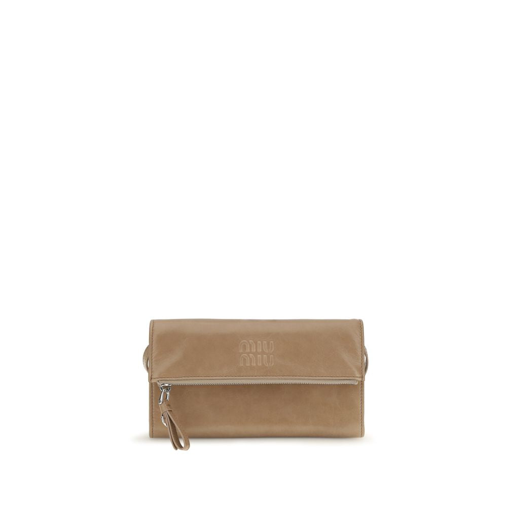 Miu Miu Beige  Clutch Bag