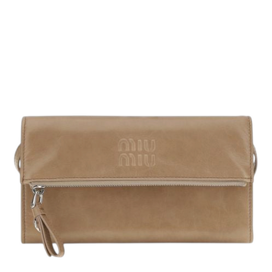 Miu Miu Clutch Bag Beige