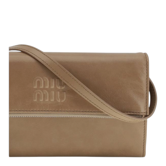 Miu Miu Clutch Bag Beige