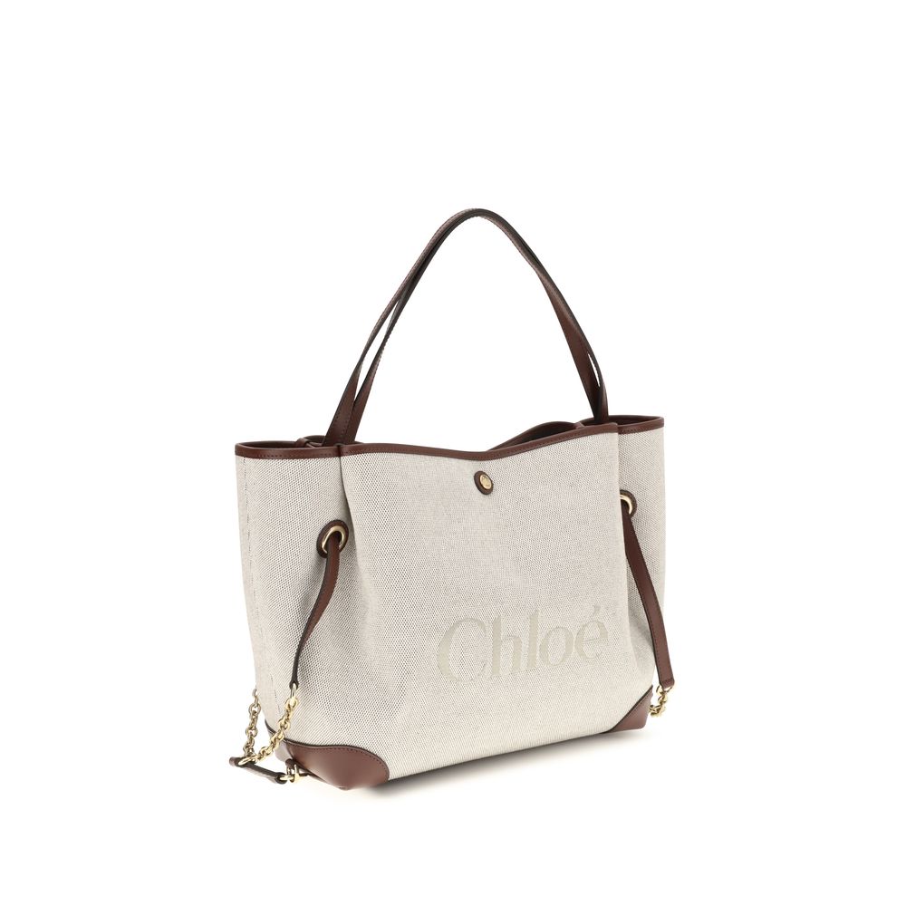 Chloé Beige  Clover Tote Bag
