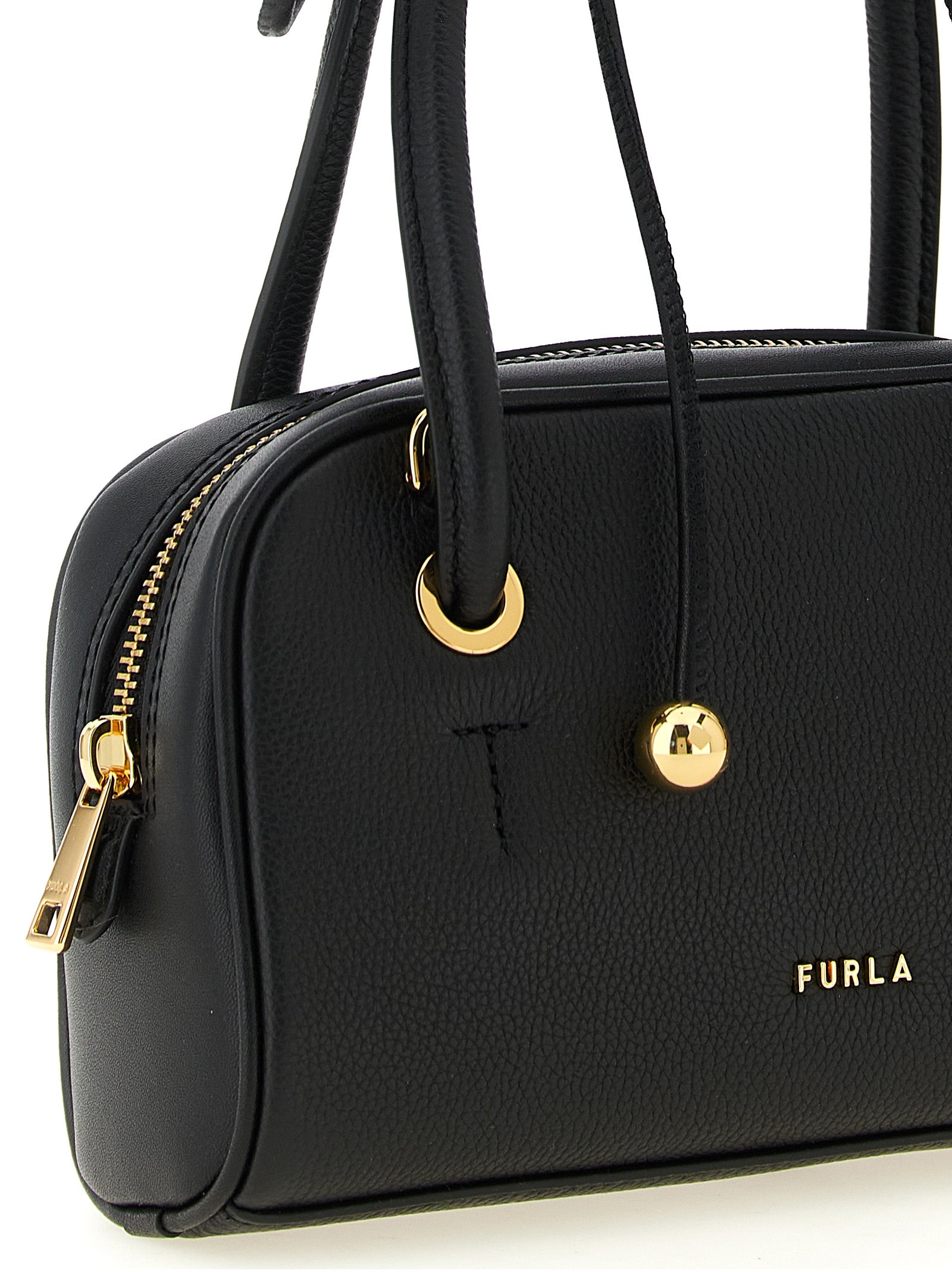 Furla Black  Poppy S Handbag