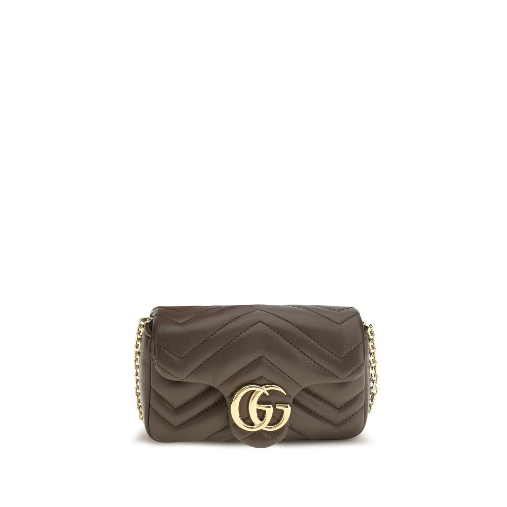 Gucci Brown  GG Marmont Shoulder Bag