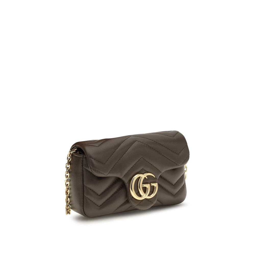 Gucci Brown  GG Marmont Shoulder Bag