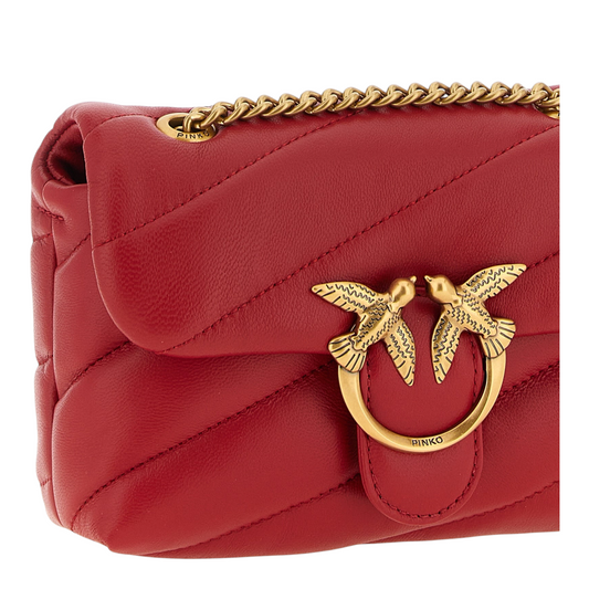 PINKO Baby Love Puff Bolso Bandolera Rojo