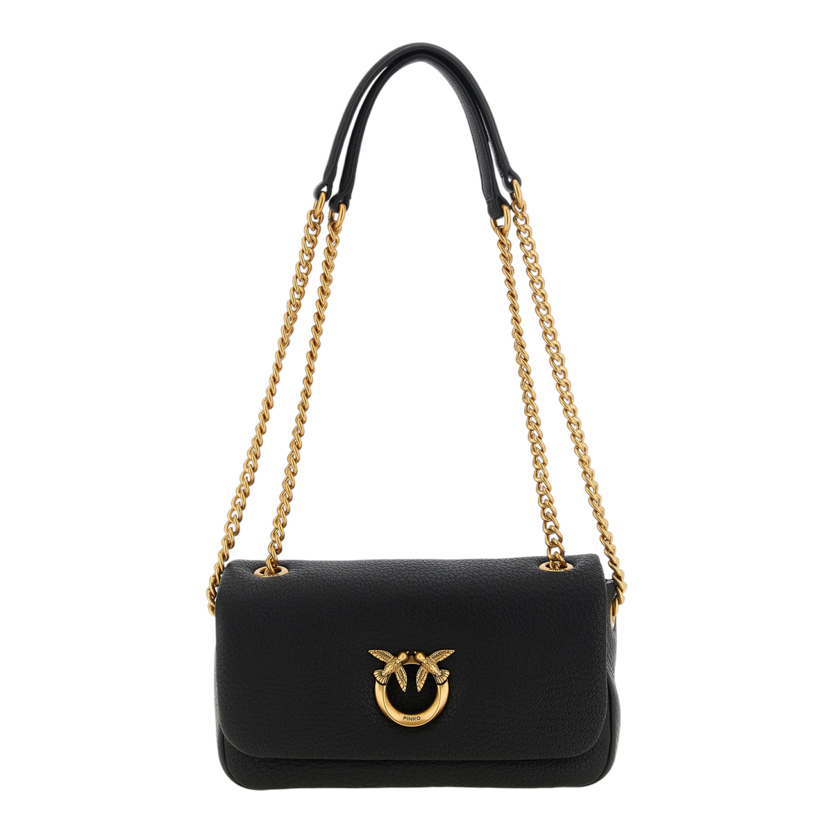 PINKO Love Birds Shoulder Bag Black