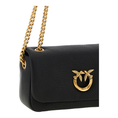 PINKO Love Birds Shoulder Bag Black