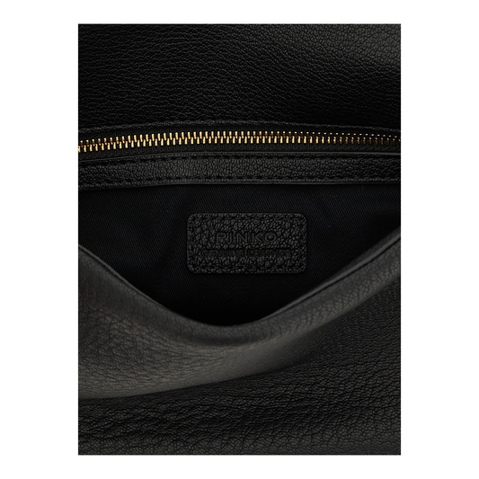 PINKO Love Birds Bolso de Hombro Negro