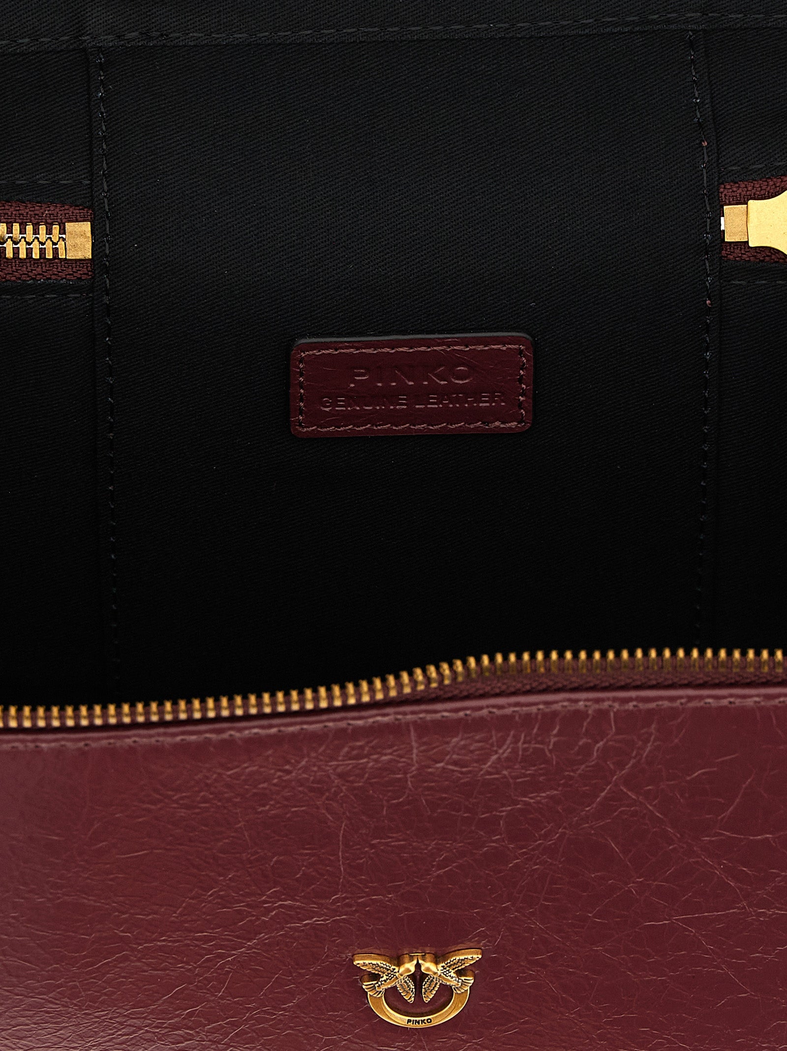 PINKO Bordeaux Love Birds Handbag