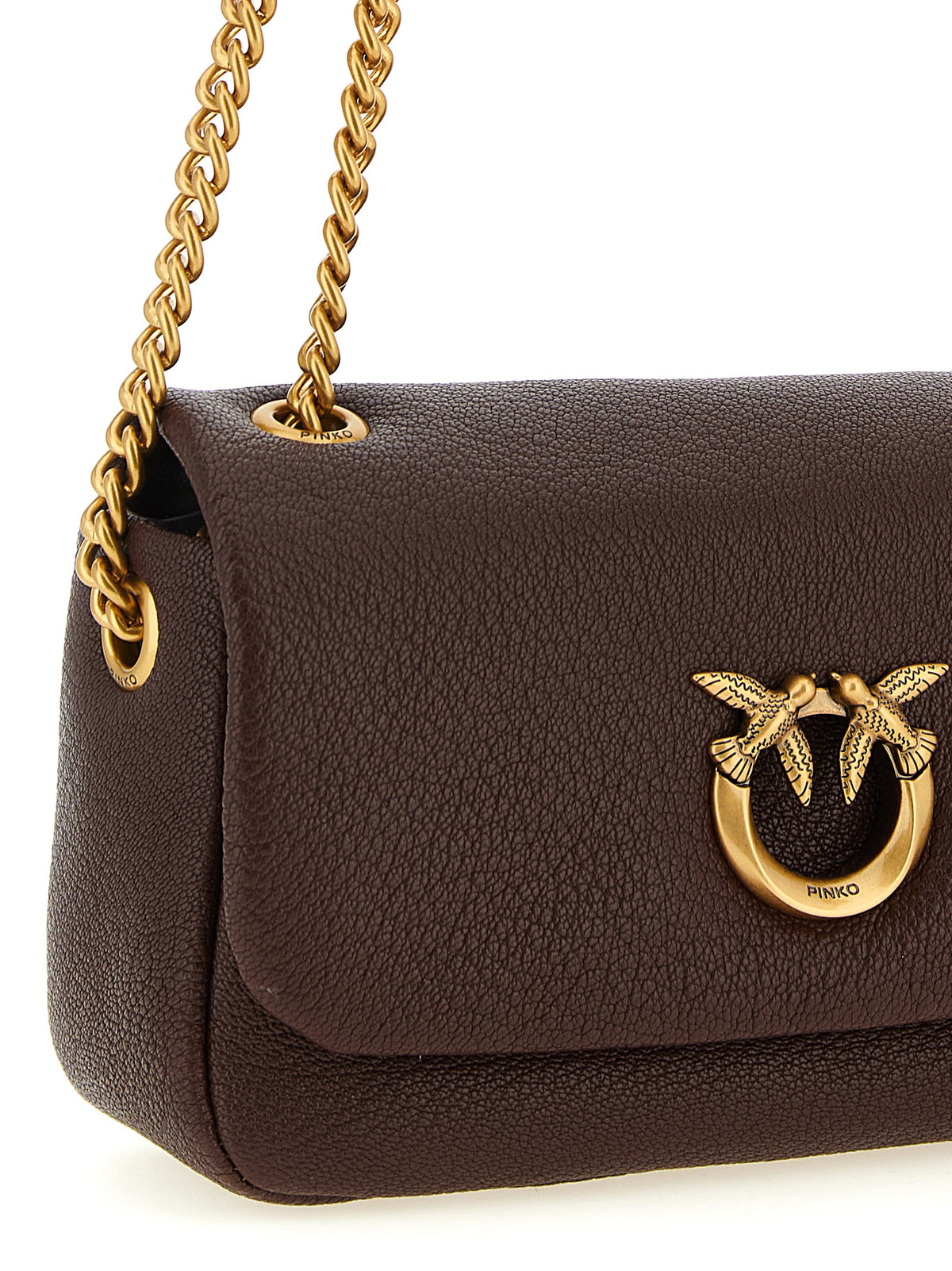 PINKO Brown Love Shoulder Bag
