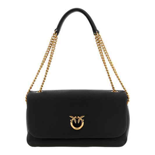 PINKO Bolso de Hombro Negro