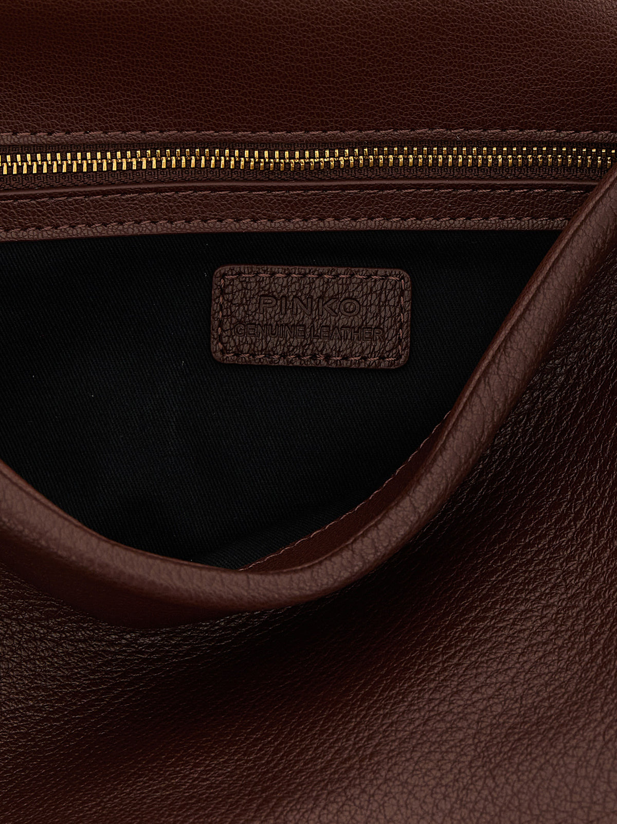 PINKO Brown Love Birds Shoulder Bag