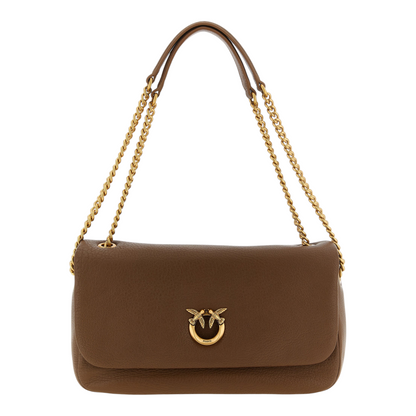 PINKO Love Birds Bolso de Hombro Marrón