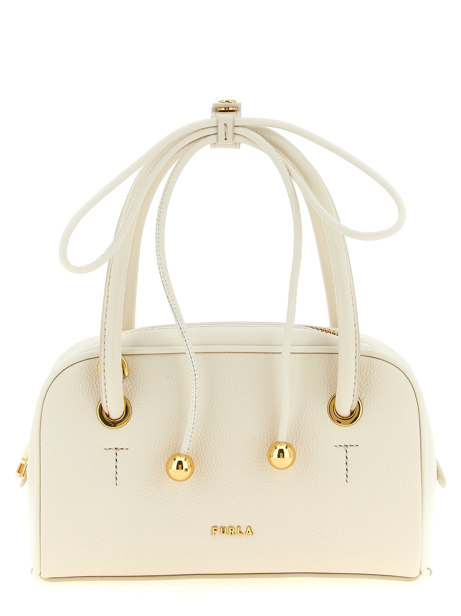 Furla White  Poppy S  Handbag