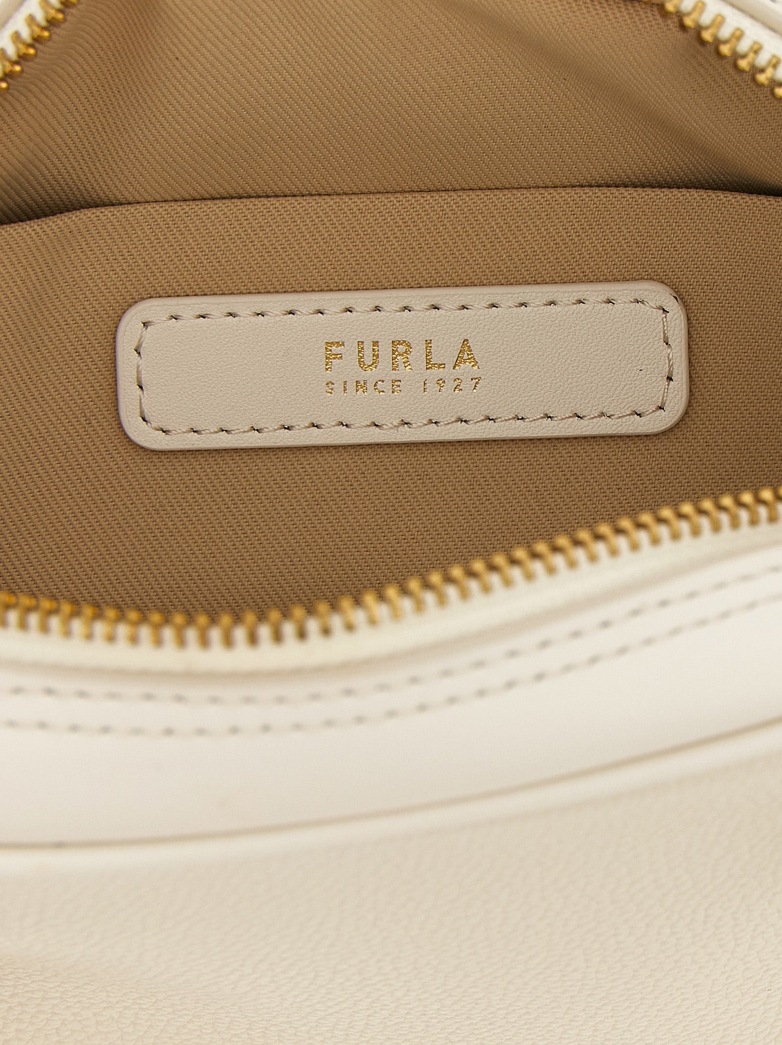 Furla White  Poppy S  Handbag