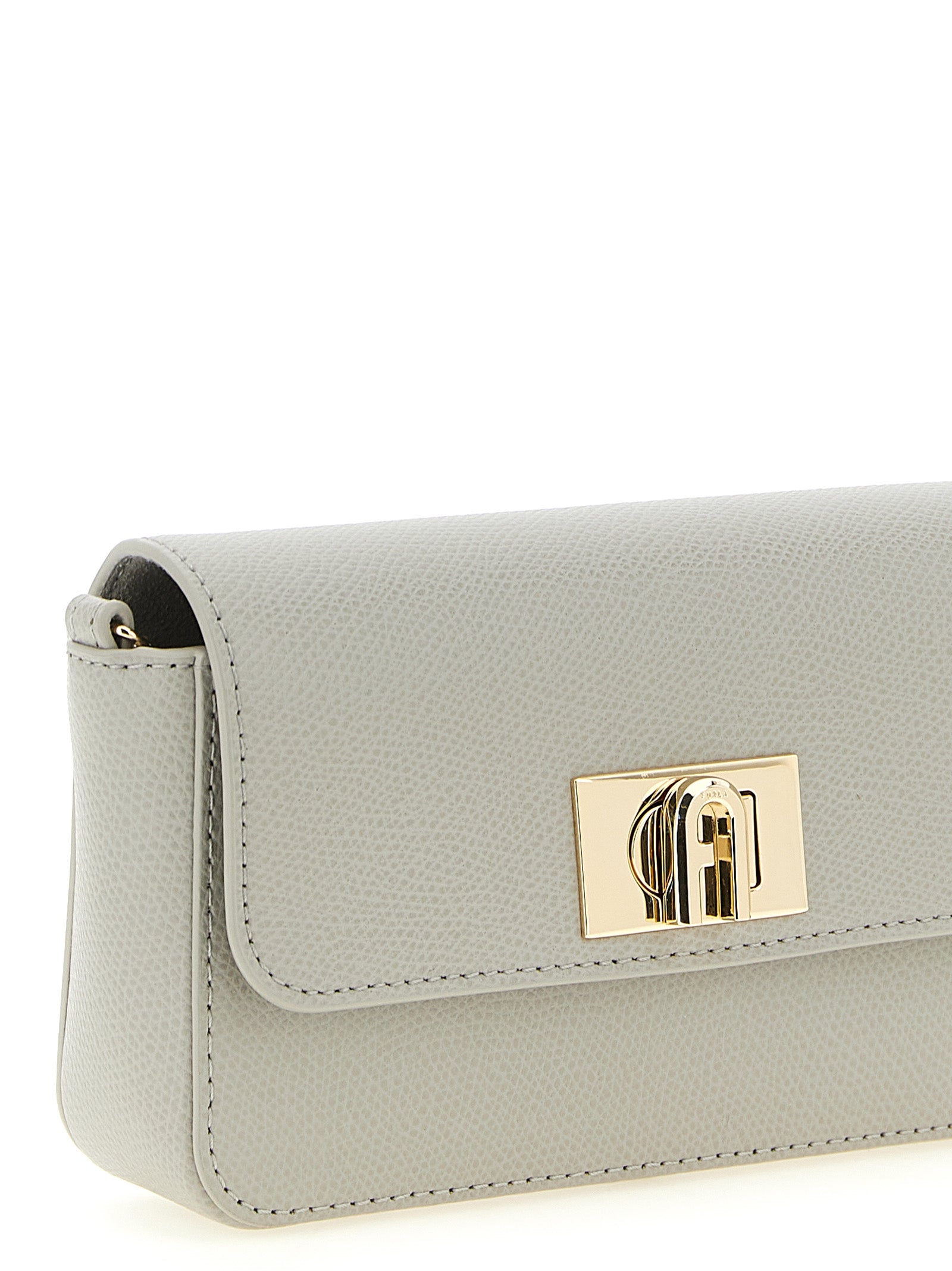 Furla Gray 1927 Mini Crossbody Bag
