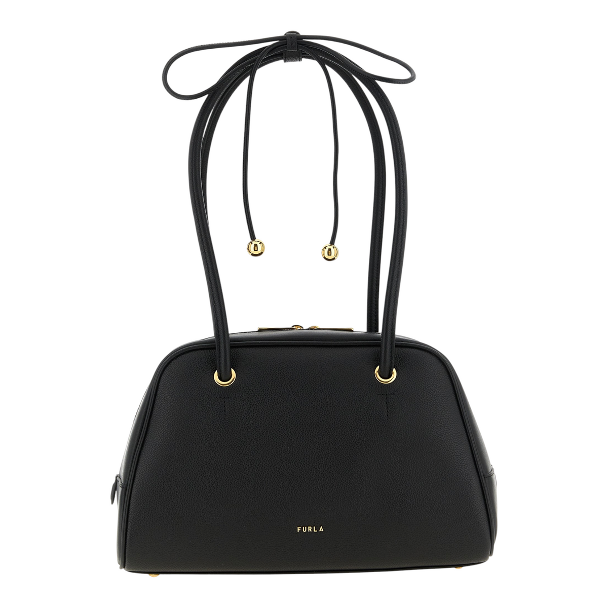 Furla Poppy M Handbag Floral Black