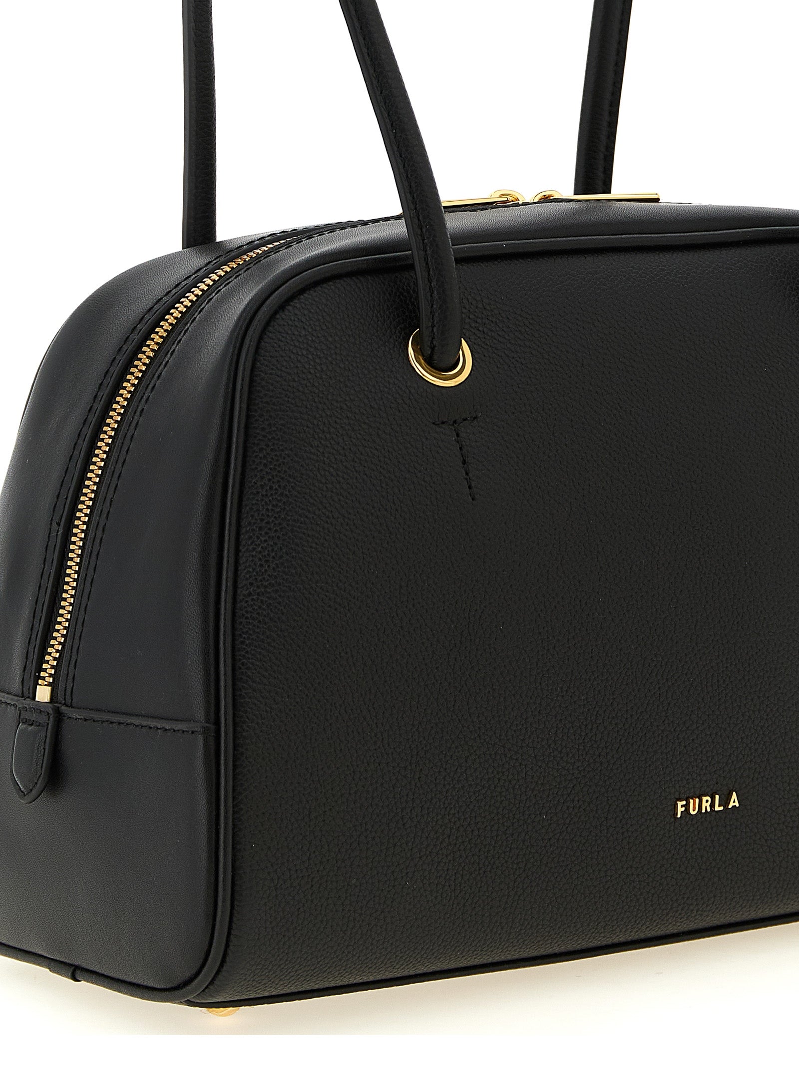Furla Black  Poppy M Handbag