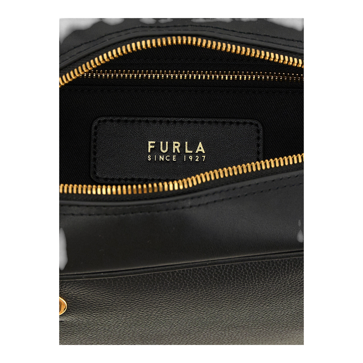 Furla Poppy M Handbag Floral Black