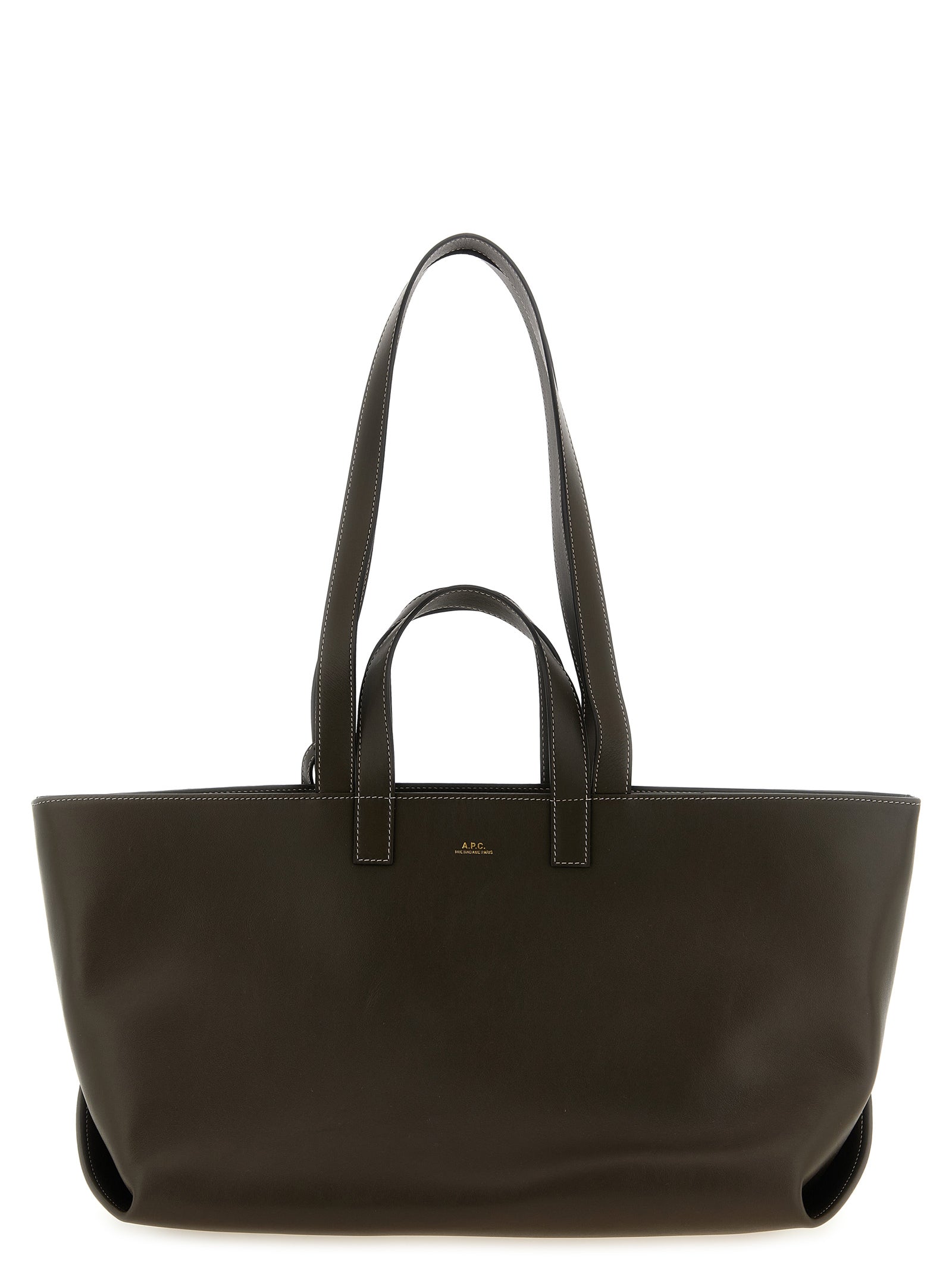 A.P.C. Brown Le Drummer Tote Bag
