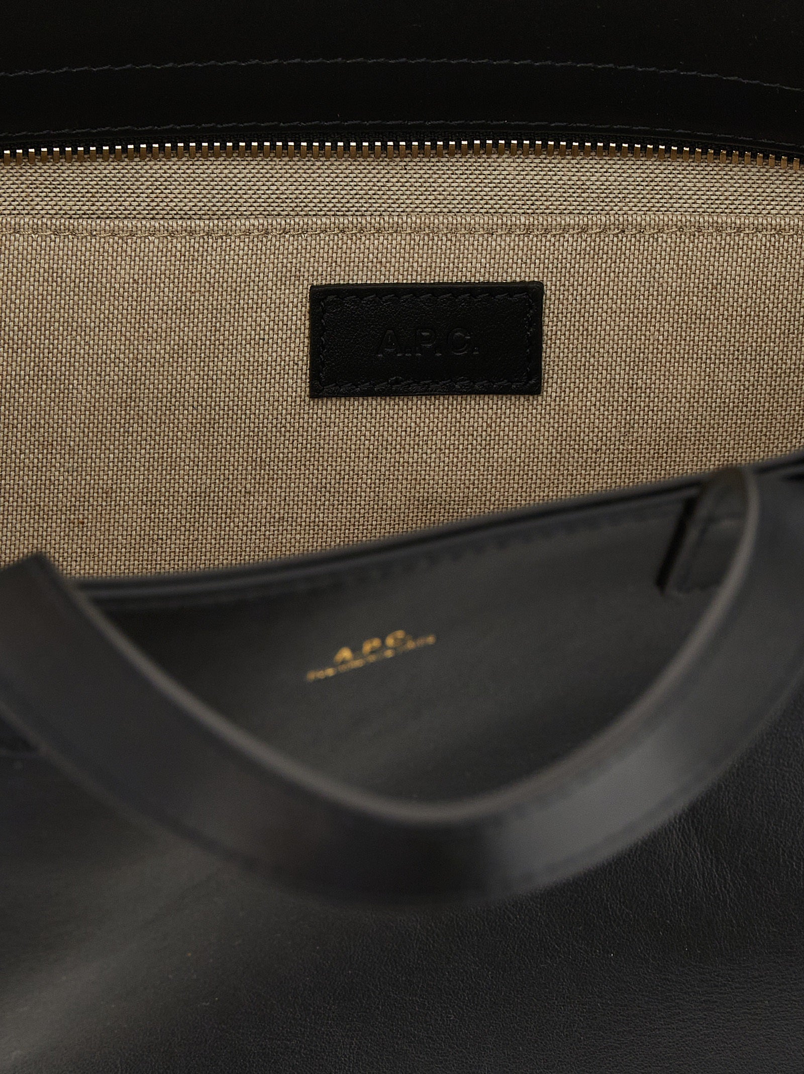 A.P.C. Black Le Drummer Tote Bag