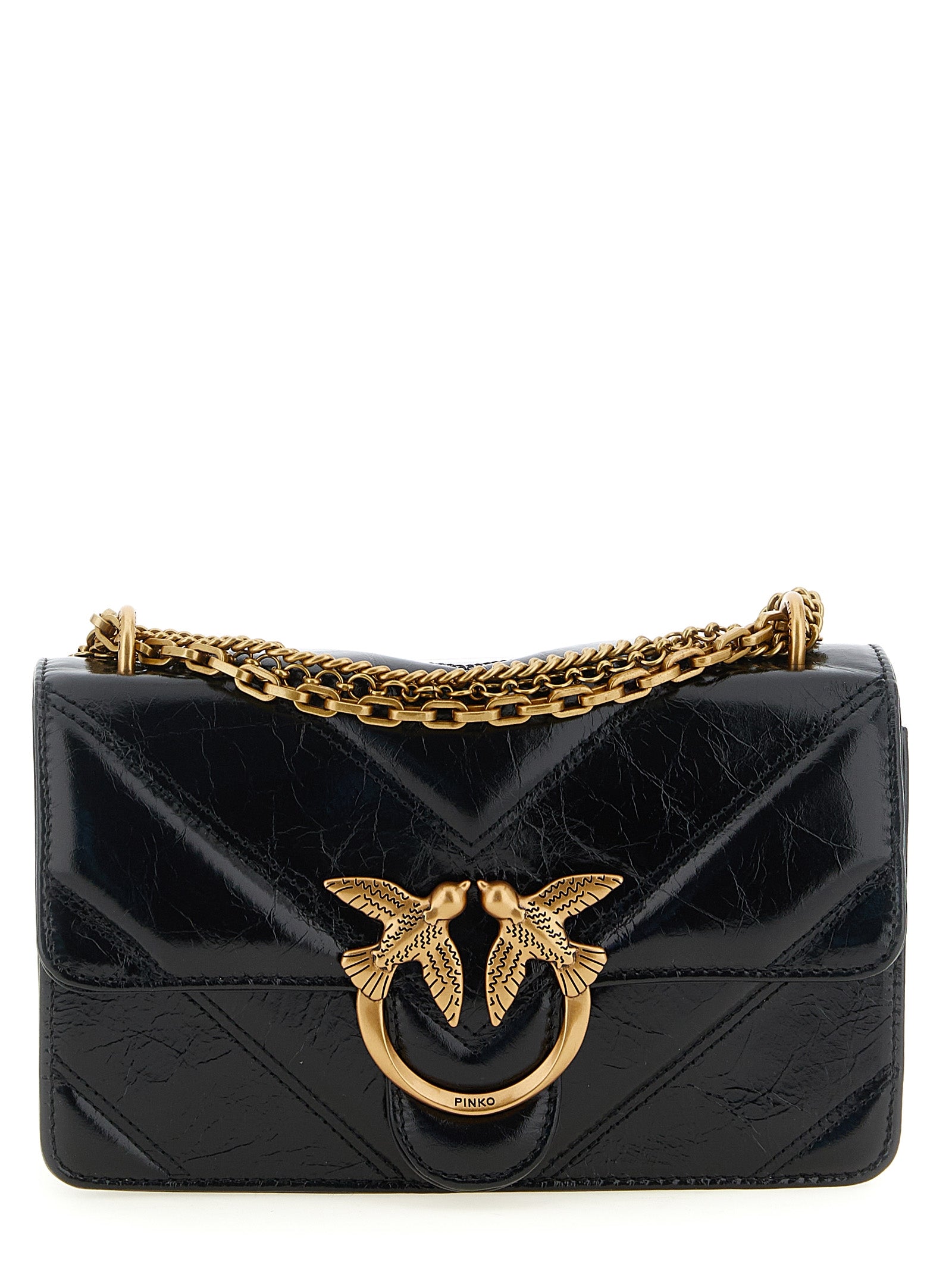 PINKO Black Love Bag Crossbody Bag