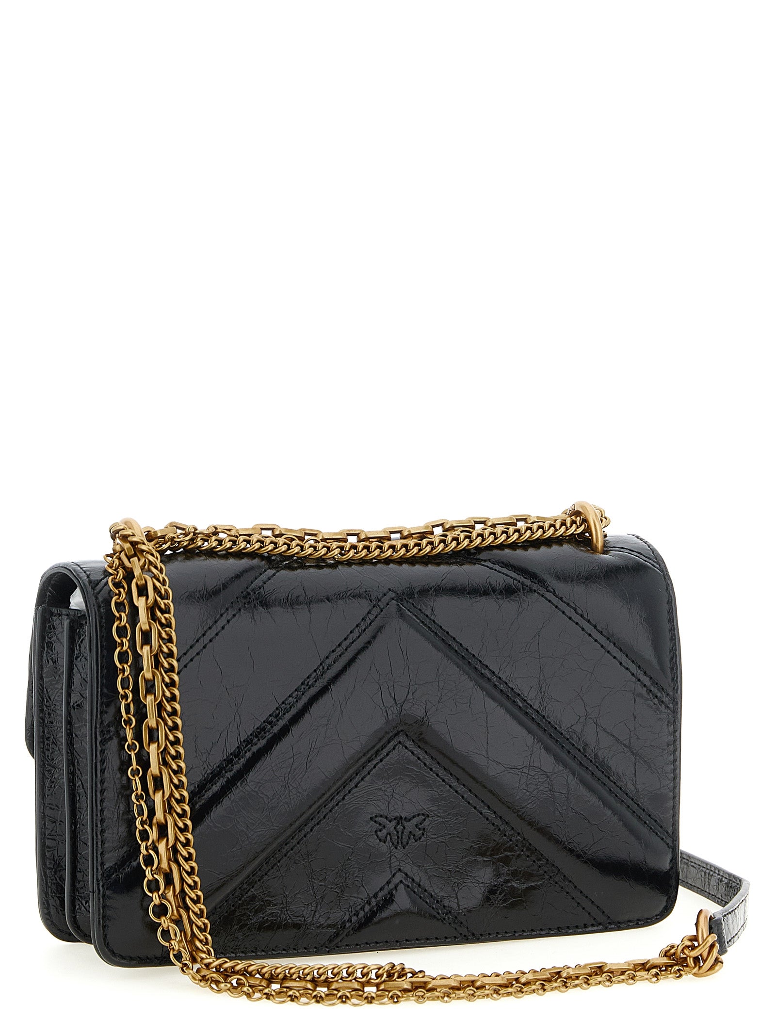 PINKO Black Love Bag Crossbody Bag