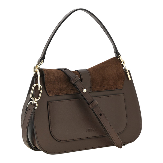 Furla Flow M Bolso de Mano Marrón