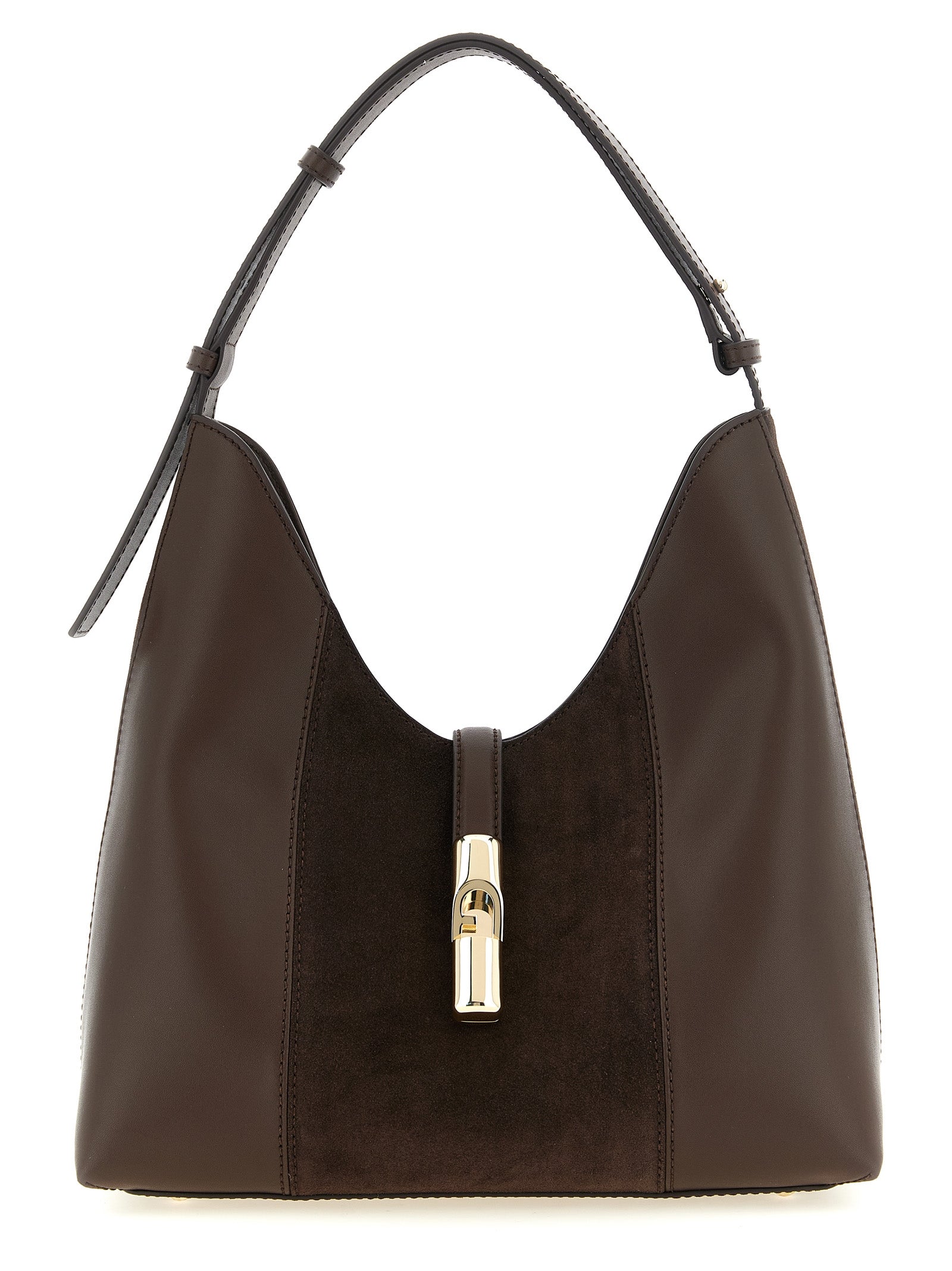 Furla Brown Goccia M Shoulder Bag