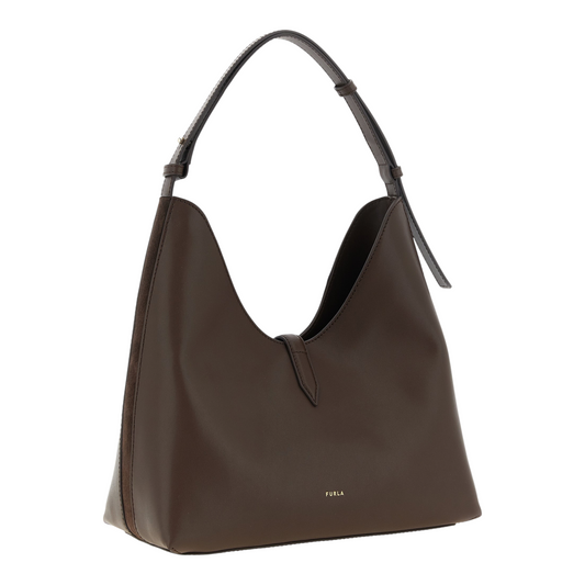 Furla Goccia M Hobo Bag Brown