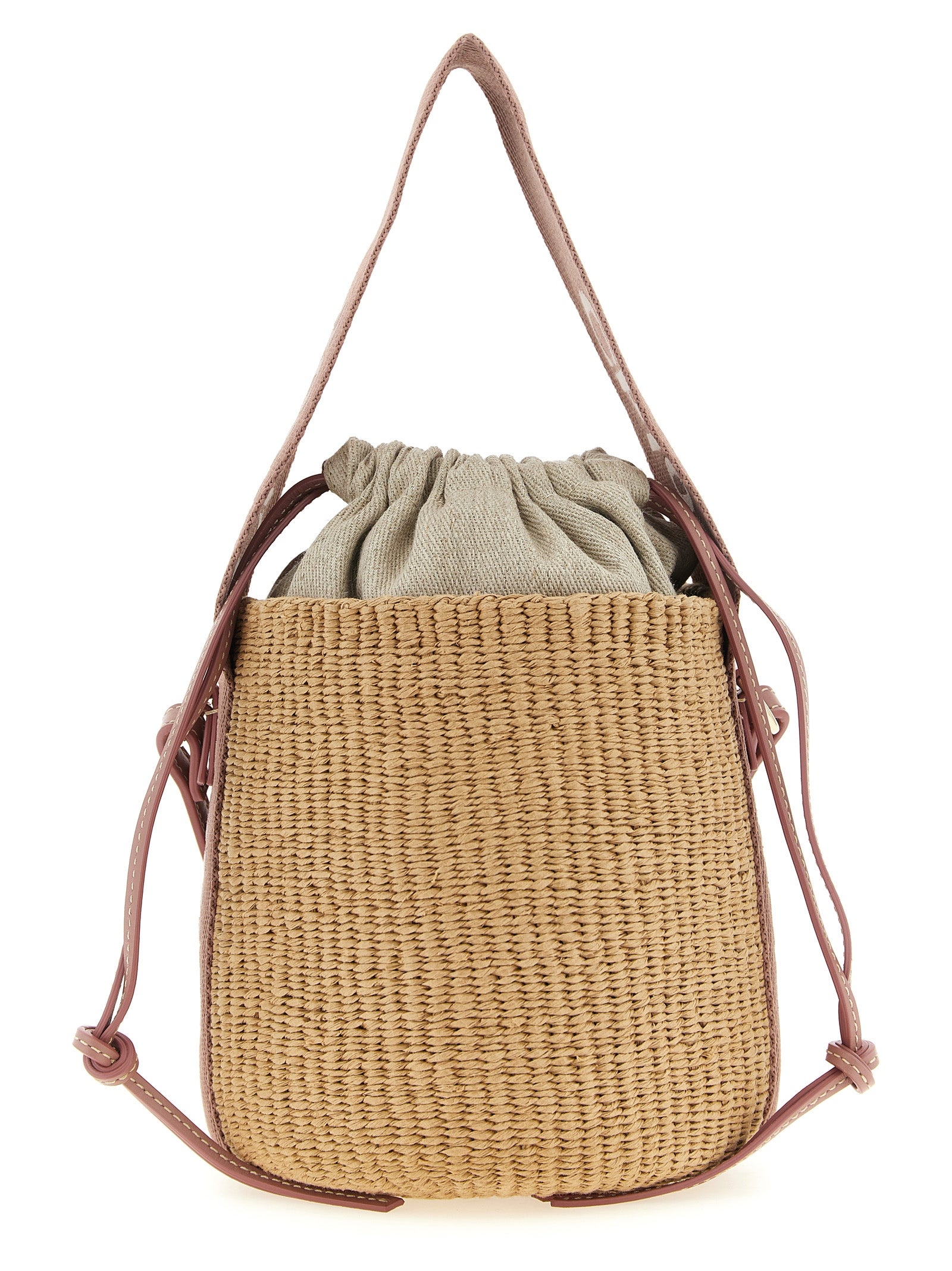 Chloé Beige  Small Woody Bucket Bag