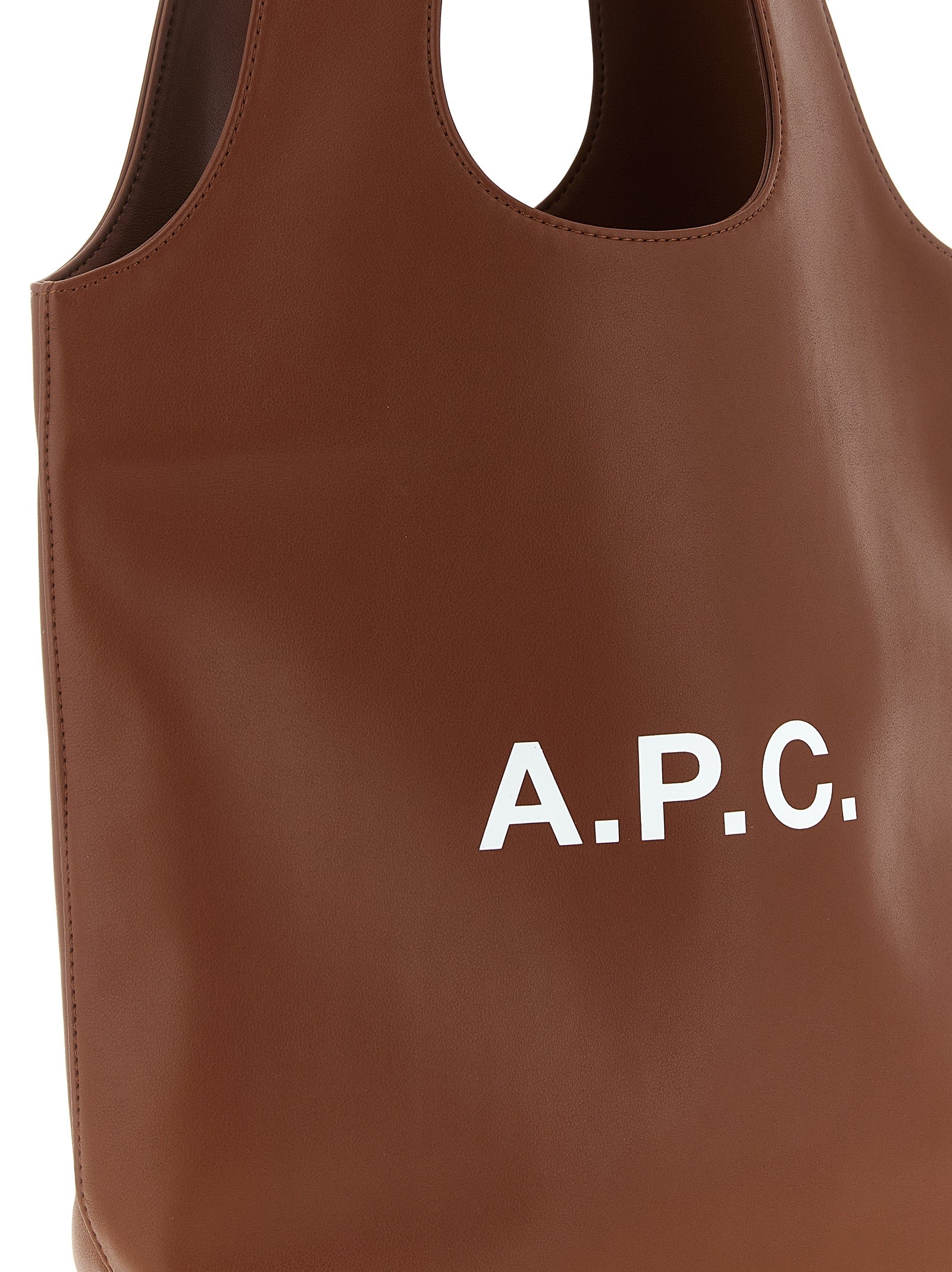 A.P.C. Brown Tote Ninon Small
