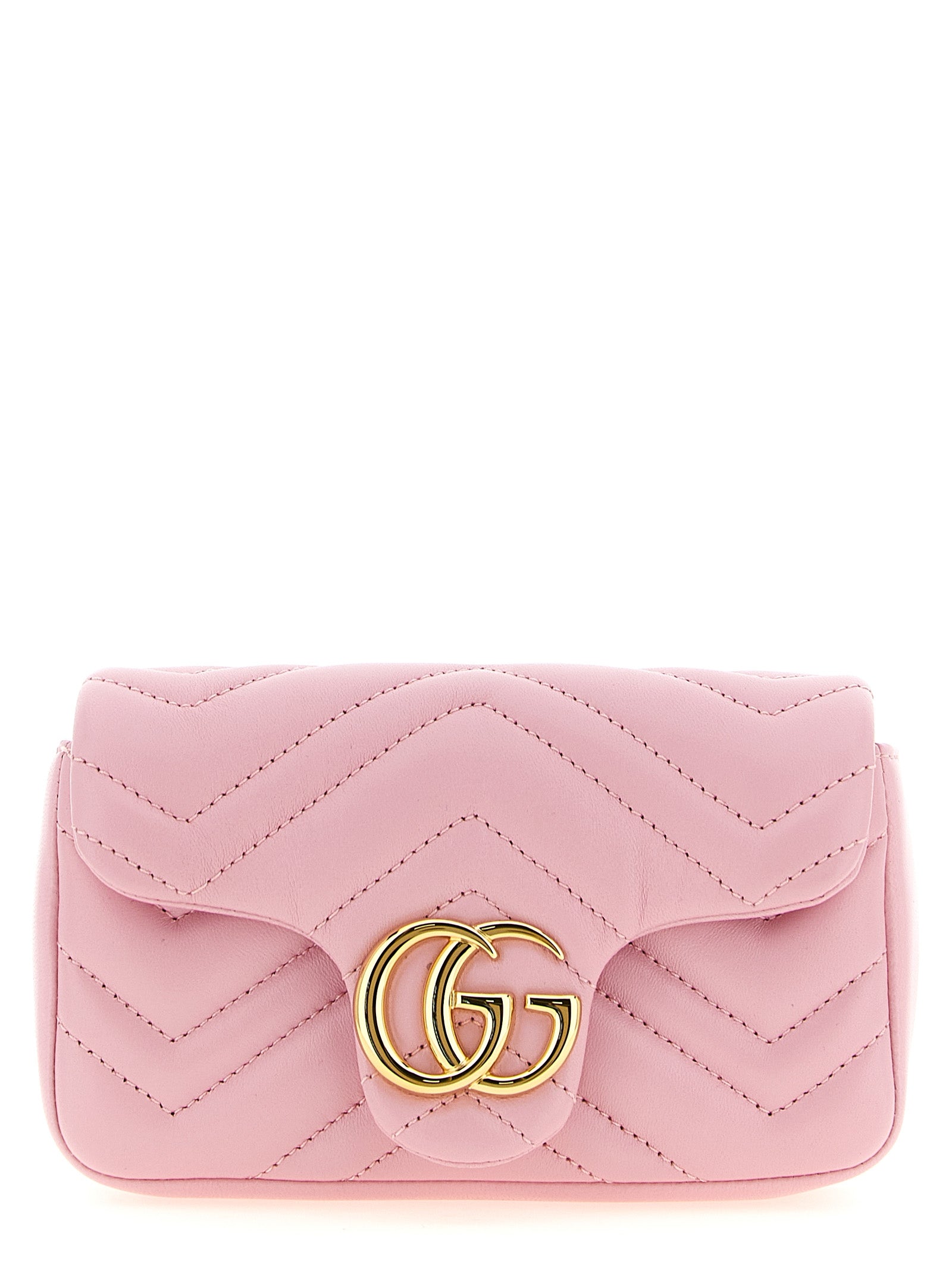 Gucci Pink GG Marmont Mini Shoulder Bag