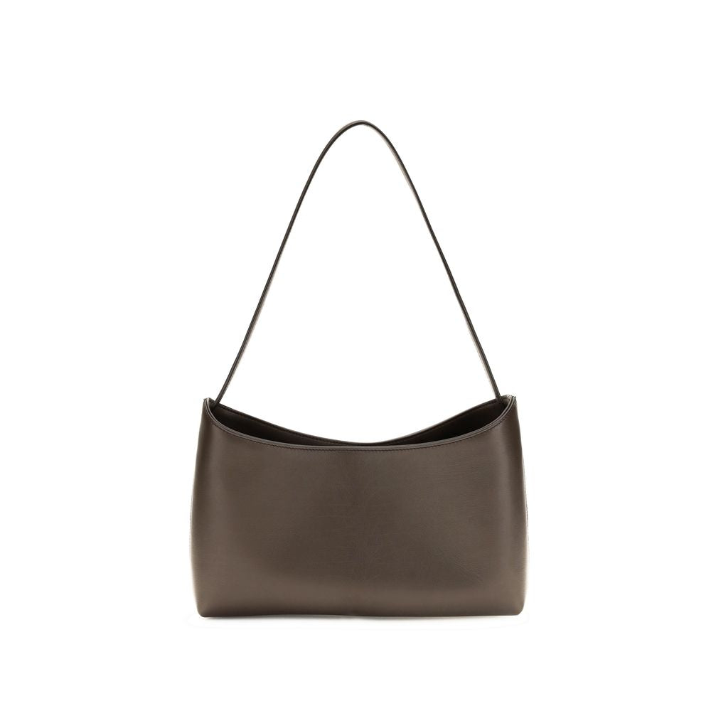The Row Brown Alma Baguette Shoulder Bag