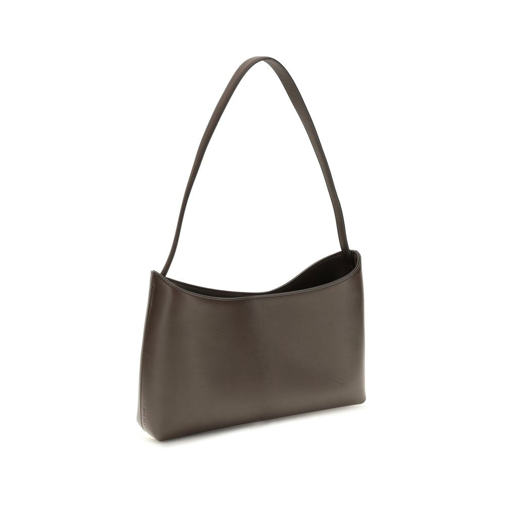 The Row Brown Alma Baguette Shoulder Bag