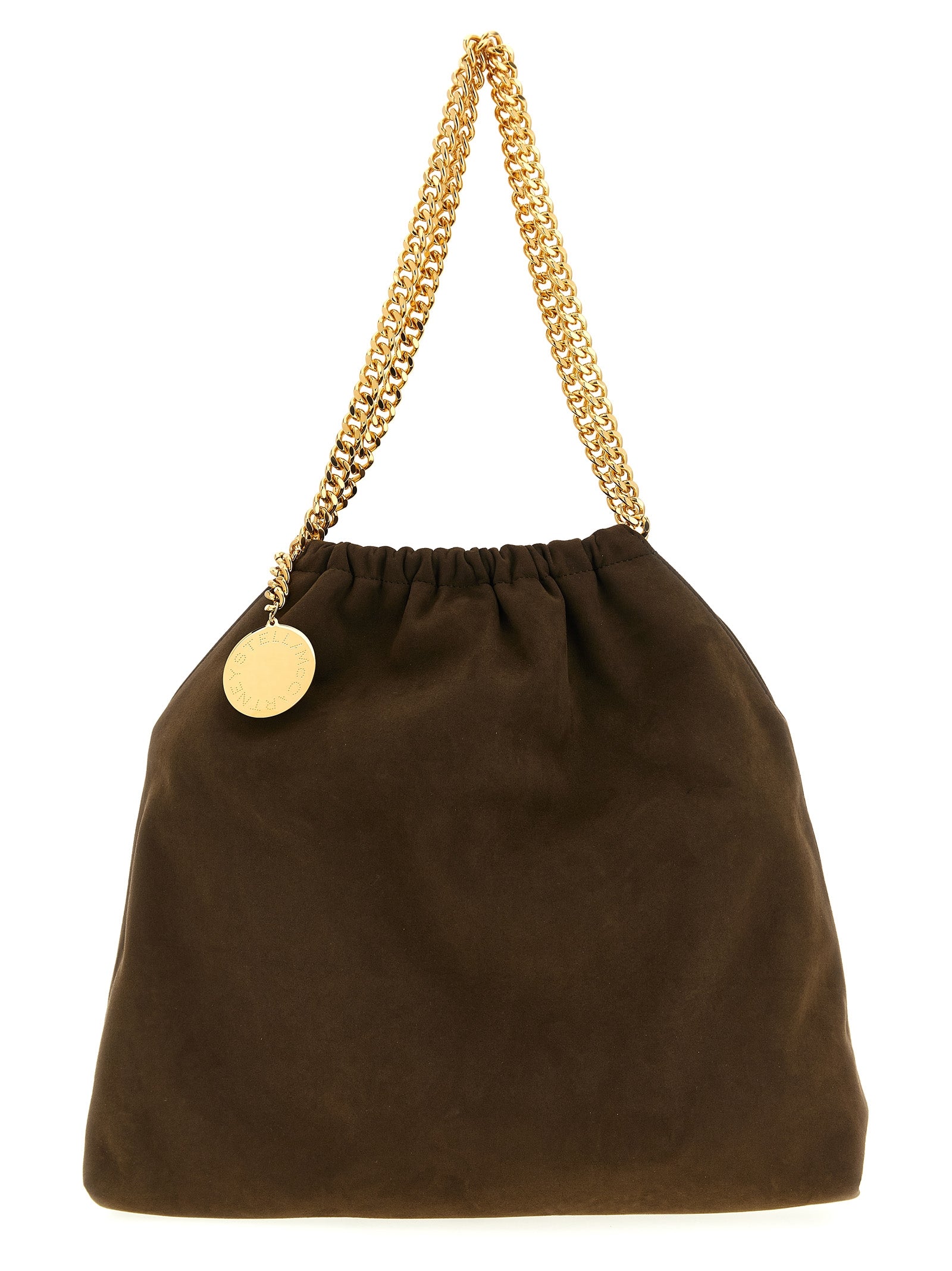 Stella McCartney Brown Falabella Drawstring Shoulder Bag