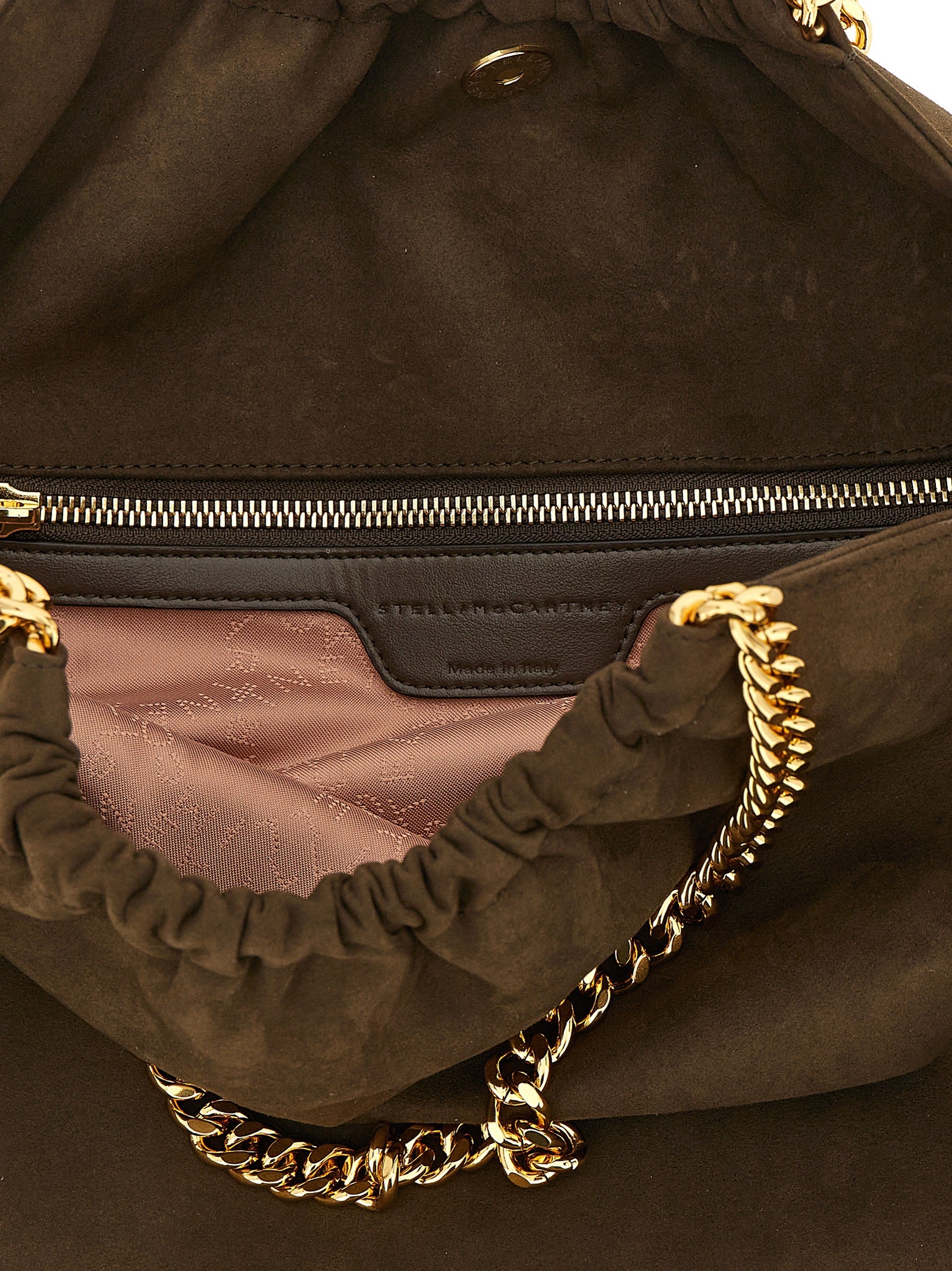 Stella McCartney Brown Falabella Drawstring Shoulder Bag