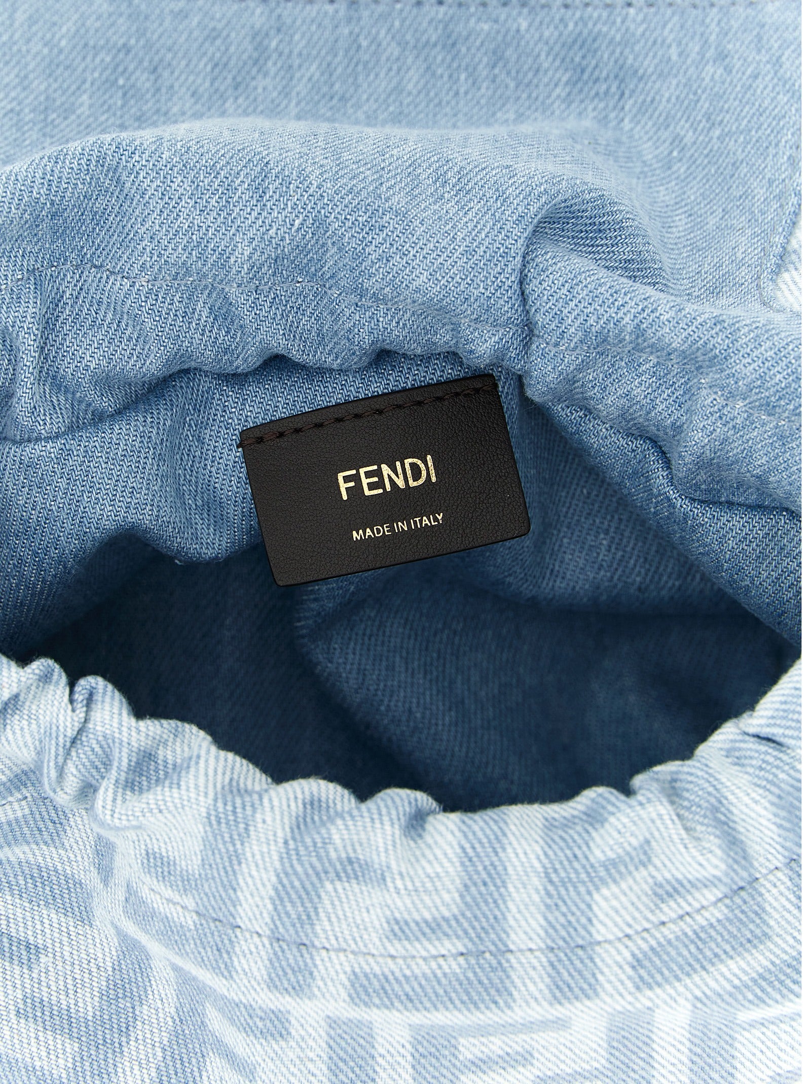 Fendi Blue Mamma Baguette small  Handbag