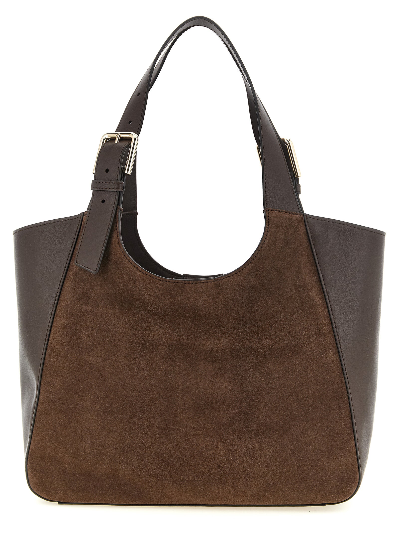 Furla Brown  Dora M  Tote Bag