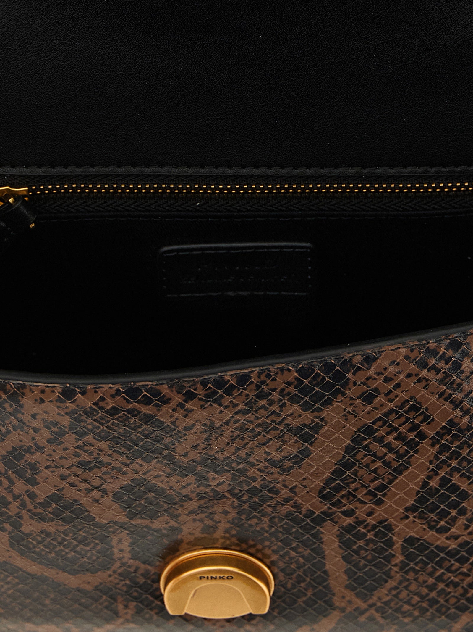 PINKO Brown Mini Love One Top Light Handbag