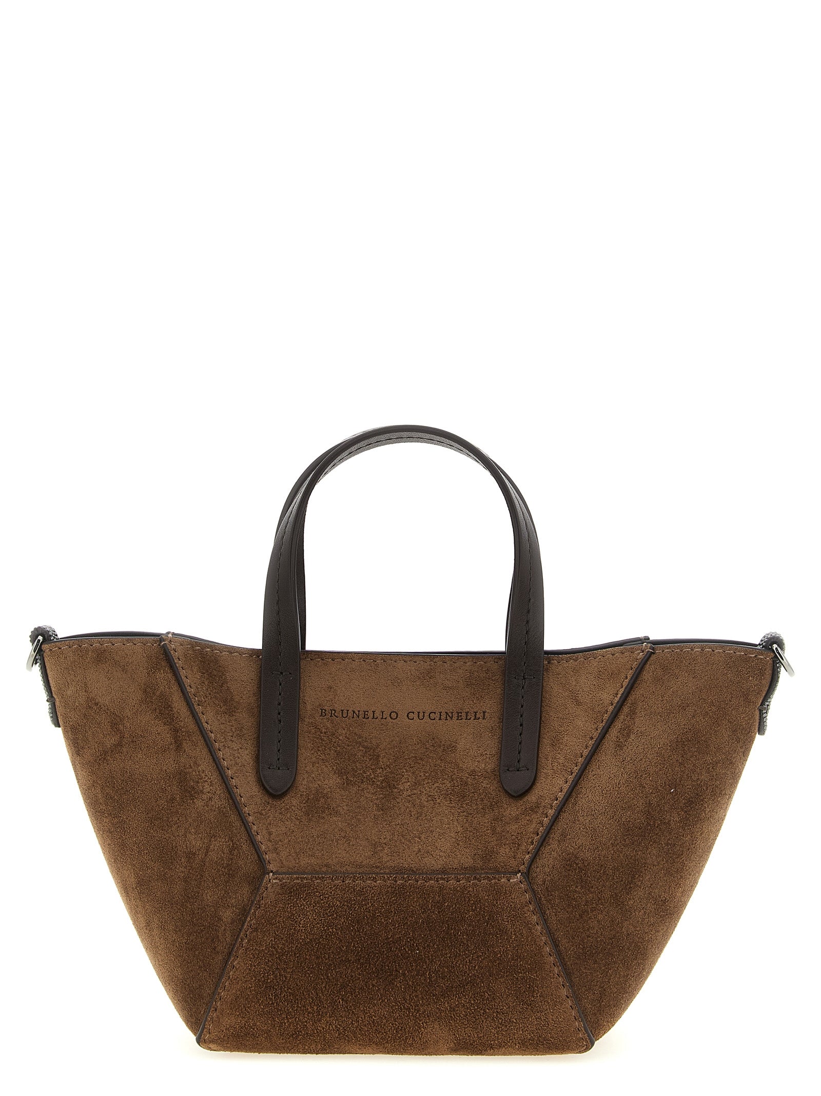 Brunello Cucinelli Brown BC Duo Mini Handbag