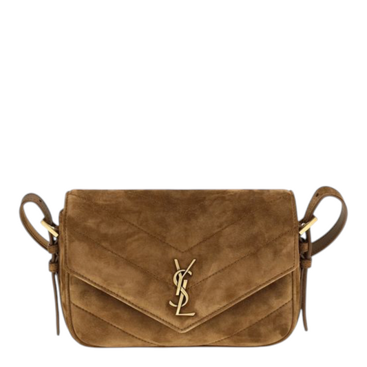 Saint Laurent Small LouLou Shoulder Bag Brown