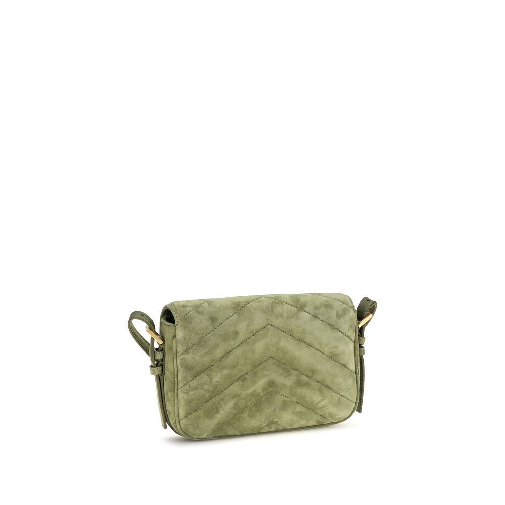Saint Laurent Green Small LouLou  Shoulder Bag