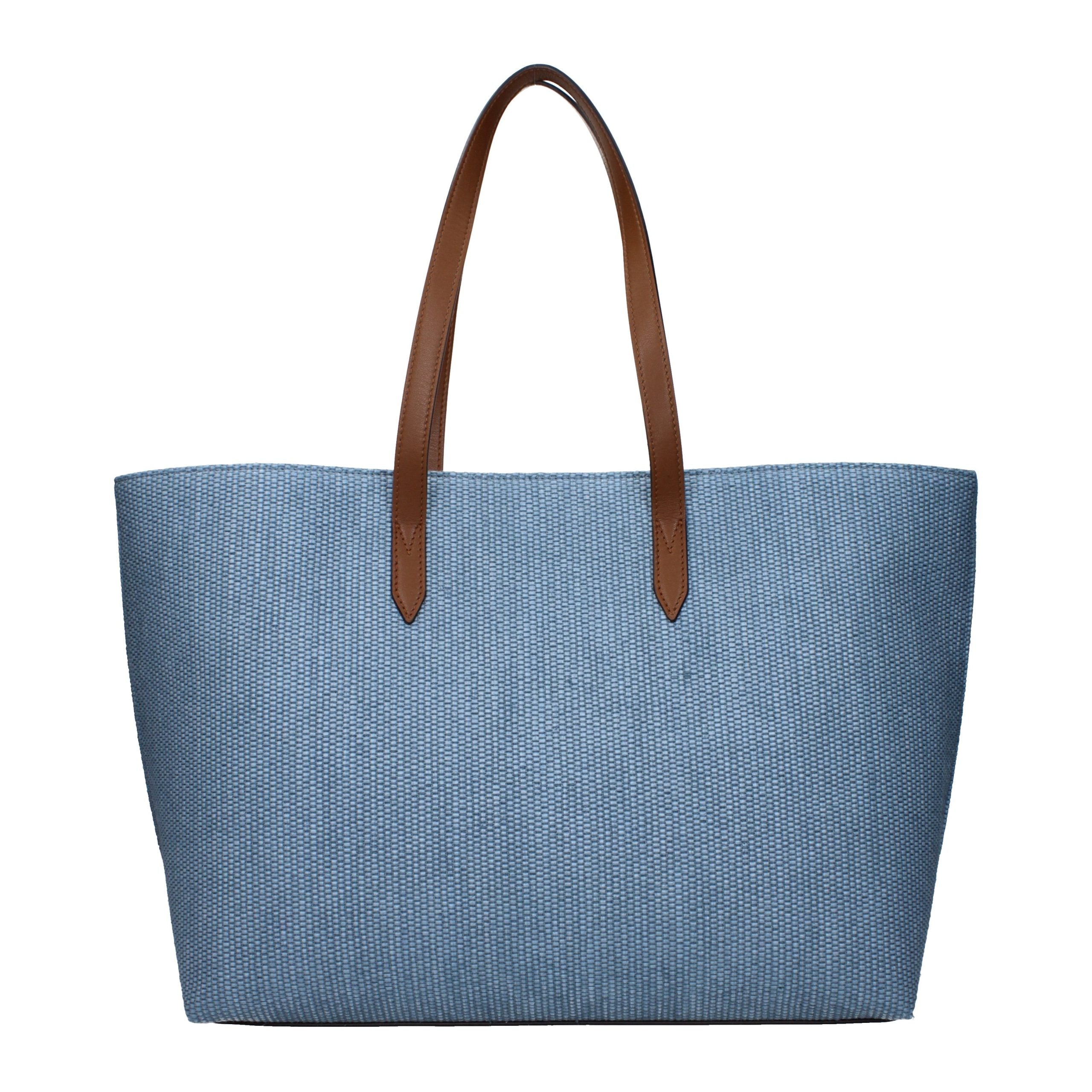 Jimmy Choo Light Blue Fabric Tote Bag