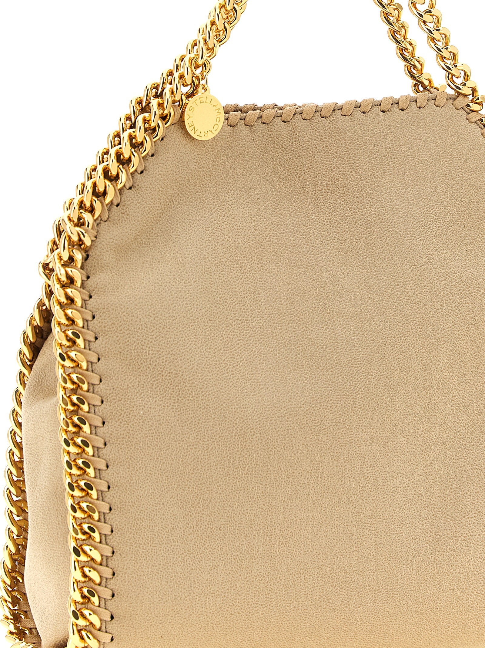 Stella McCartney Beige Falabella Mini Shoulder Bag