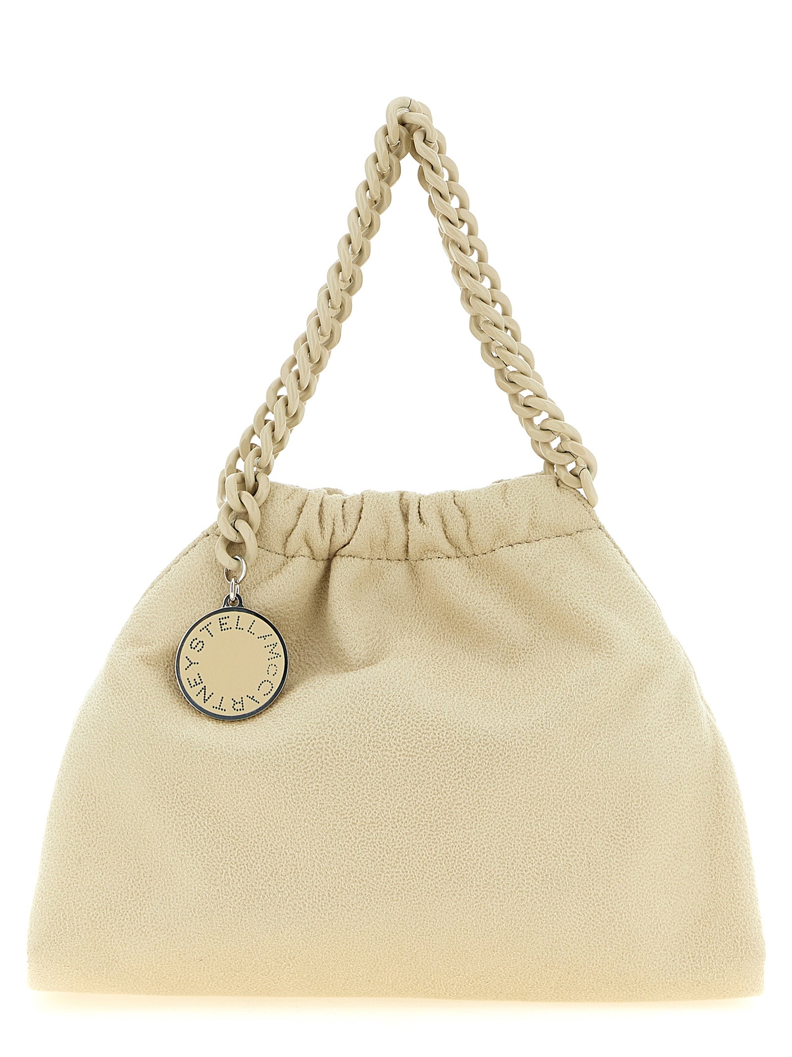 Stella McCartney Beige  Falabella Mini Drawstring Bag