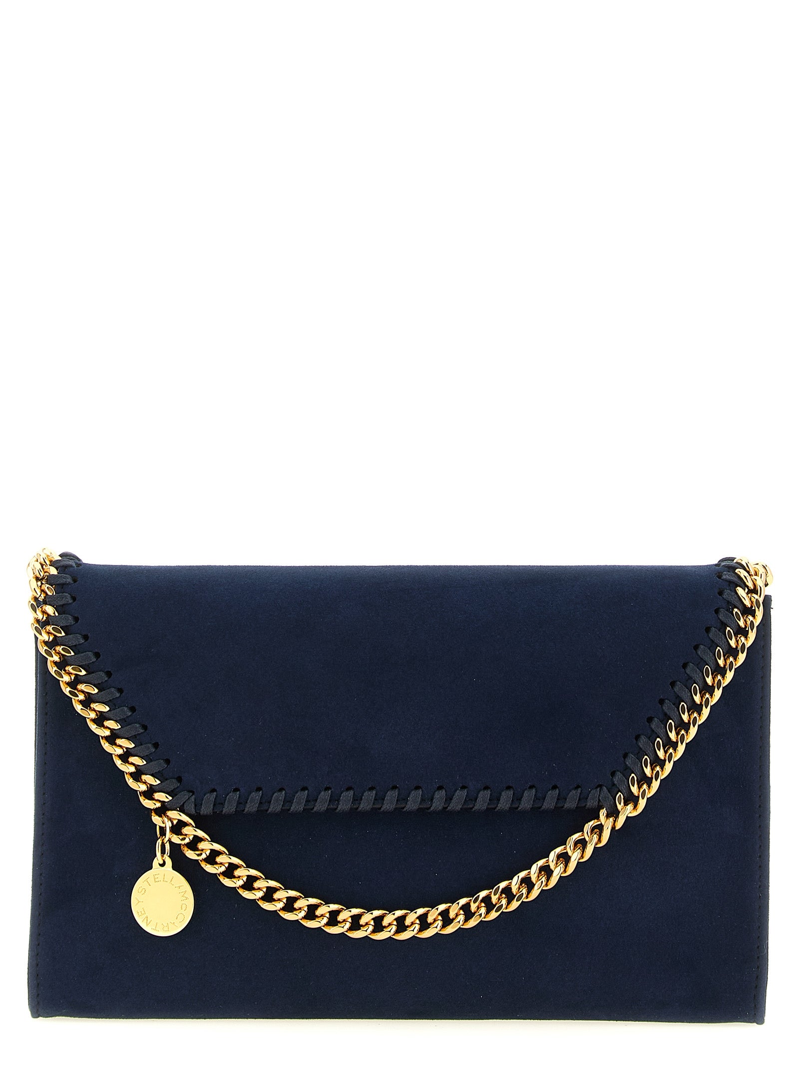 Stella McCartney Blue Falabella Wallet on Chain Crossbody Bag