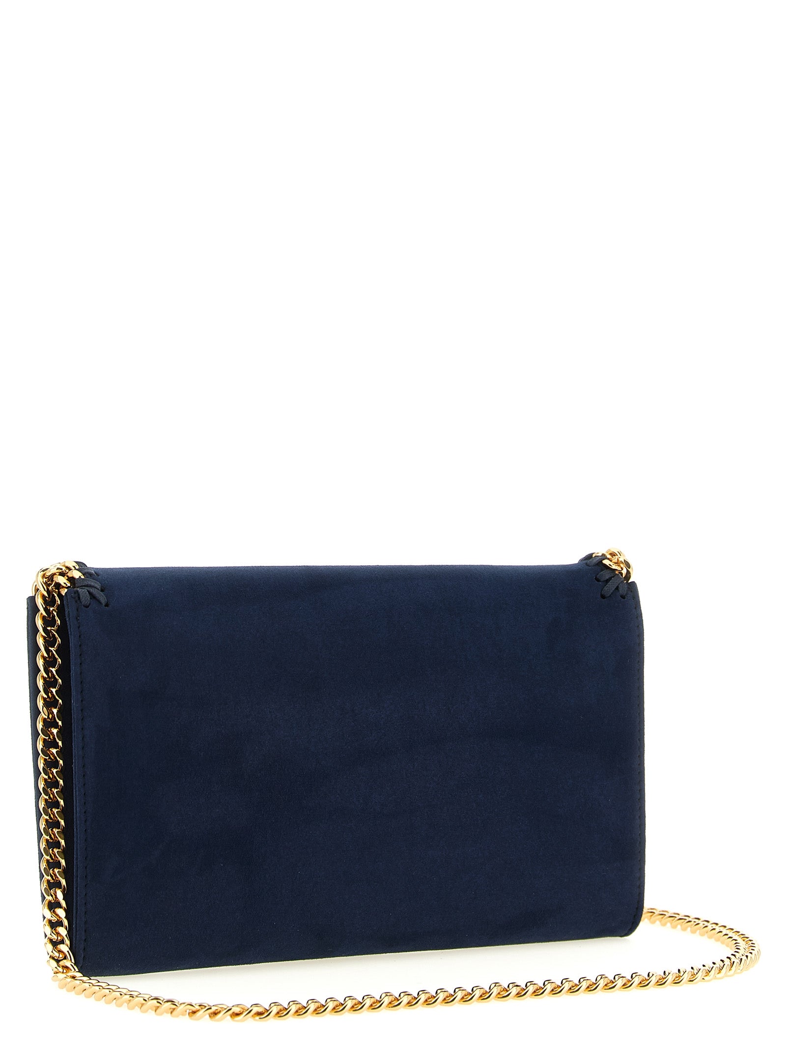 Stella McCartney Blue Falabella Wallet on Chain Crossbody Bag